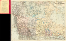 Western Canada and British Columbia Map By Edward Stanford