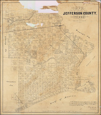 Texas Map By R.W. Luttrell / General Land Office (Texas)