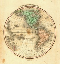 World, Western Hemisphere, South America and America Map By Anthony Finley