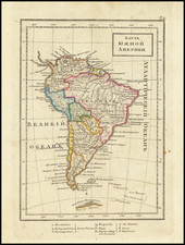 South America Map By Fyodor Poznyakov  &  Konstantin Arsenyev  &  S.K. Frolov