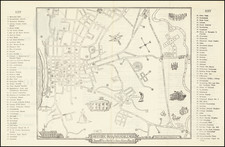 Historic Map of Natchez, Miss. Showing 101 Sites of Ante-Bellum Homes, Historical Places, Etc. By James H. Downing