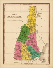 New England and New Hampshire Map By Anthony Finley