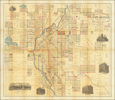 Colorado and Colorado Map By H.L. Thayer