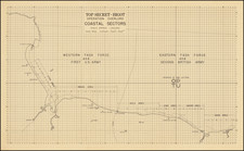 France and World War II Map By Commander Task Force 122