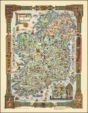 Ireland and Pictorial Maps Map By Colortext Publications Inc.