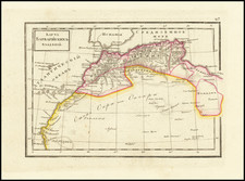 North Africa Map By Fyodor Poznyakov  &  Konstantin Arsenyev  &  S.K. Frolov