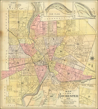 New York State Map By Drew, Allis Co.