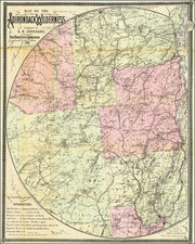 New York State Map By Seneca Ray Stoddard