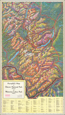 Montana and Pictorial Maps Map By McGill-Warner Co.