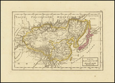 China, Japan and Korea Map By Fyodor Poznyakov  &  Konstantin Arsenyev  &  S.K. Frolov