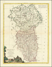 Ireland Map By Antonio Zatta