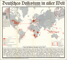 World and World War II Map By Volksbund für das Deutschtum im Ausland