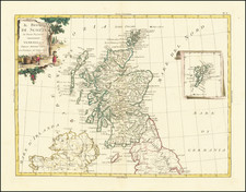 Scotland Map By Antonio Zatta