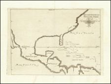 United States, Florida, South, Southeast and Mexico Map By Antonio de Herrera y Tordesillas