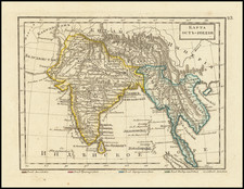 India, Malaysia and Thailand, Cambodia, Vietnam Map By Fyodor Poznyakov  &  Konstantin Arsenyev  &  S.K. Frolov