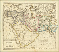 Turkey, Central Asia & Caucasus, Middle East, Arabian Peninsula, Persia & Iraq and Turkey & Asia Minor Map By Fyodor Poznyakov  &  Konstantin Arsenyev  &  S.K. Frolov