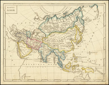 Asia Map By Fyodor Poznyakov  &  Konstantin Arsenyev  &  S.K. Frolov