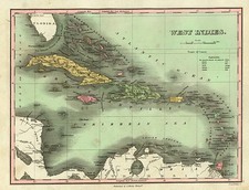 Caribbean Map By Anthony Finley