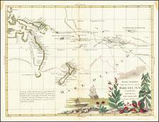 Australia & Oceania, Pacific, Australia, Oceania and New Zealand Map By Antonio Zatta