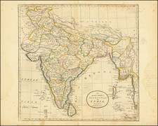 India Map By Mathew Carey