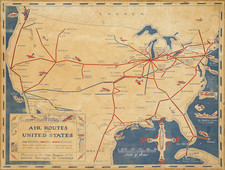 United States and Pictorial Maps Map By Richard F. Lufkin