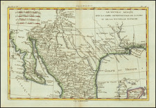 Le Nouveau Mexique, Avec La Partie Septentrionale De L'Ancien, ou De La Nouvelle Espagne By Rigobert Bonne