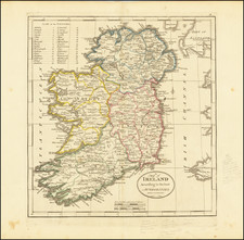 Ireland Map By Mathew Carey