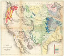 United States and Geological Map By William Hemsley Emory