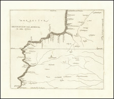 Central America, Colombia and Peru & Ecuador Map By Antonio de Herrera y Tordesillas