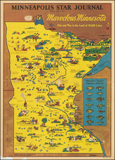 Minnesota and Pictorial Maps Map By Bud Matthes