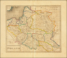 Poland and Baltic Countries Map By Mathew Carey