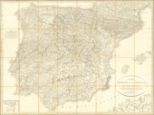 [9 Sheet Map of Iberian Peninsula]  Carte D'Espagne et de Portugal en Neuf Feuilles . . . 