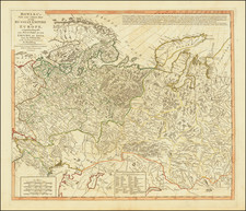 Russia, Ukraine, Central Asia & Caucasus and Russia in Asia Map By Carington Bowles  &  Jonathan Carver