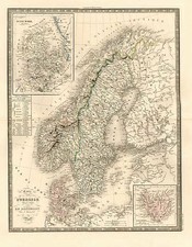 Europe and Scandinavia Map By J. Andriveau-Goujon