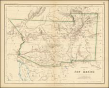 Southwest, Arizona, Colorado, New Mexico, Rocky Mountains and Colorado Map By Henry Darwin Rogers  &  Alexander Keith Johnston