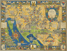 Washington, D.C. and Pictorial Maps Map By Edwin Olsen  &  Blake Clark