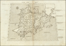 Spain, Portugal and Balearic Islands Map By Claudius Ptolemy