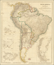 South America and Peru & Ecuador Map By John Arrowsmith