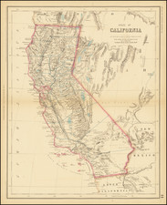 Nevada and California Map By Henry Darwin Rogers  &  Alexander Keith Johnston