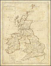 British Isles Map By Fyodor Poznyakov  &  Konstantin Arsenyev  &  S.K. Frolov