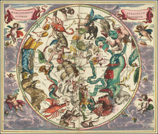 Celestial Maps Map By Andreas Cellarius