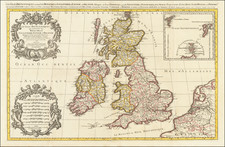 Les Isles Britanniques qui contiennent les Royaumes, d'Angleterre, Escosse, et Irlande. . . . 