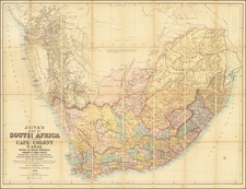 South Africa Map By Edward Stanford / J.C. Juta