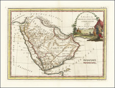Middle East and Arabian Peninsula Map By Giovanni Maria Cassini
