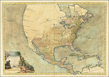 United States and North America Map By Louis Brion de la Tour / Esnauts & Rapilly