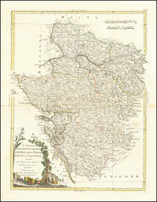 France and Grand Sud-Ouest Map By Antonio Zatta