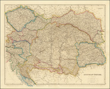 Austria and Germany Map By John Arrowsmith