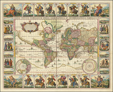 World and World Map By Claes Janszoon Visscher