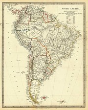 South America Map By SDUK