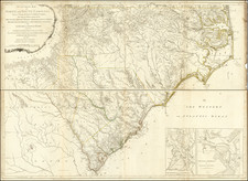 Southeast, North Carolina and South Carolina Map By Henry Mouzon